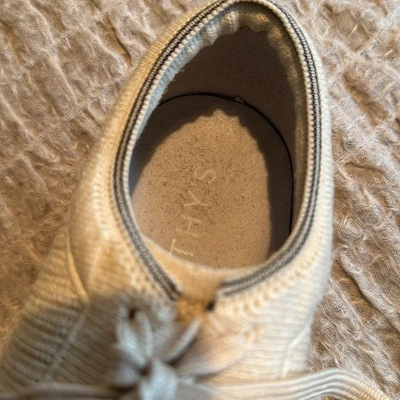 Rothy’s‎ Lace Up Sz 8 Limited Edition Hemp Sneaker Speckled Gum Sole - Picture 8 of 11